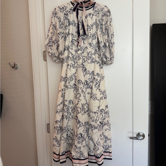 Zimmermann Dresses & Skirts - NWT Zimmermann Elegant Cream and Blue Women's Dress